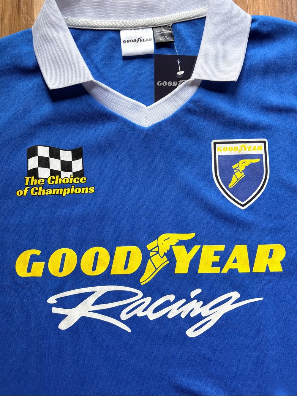 Goodyear Racing Collared Jersey Large NWT - Picture 4 of 7